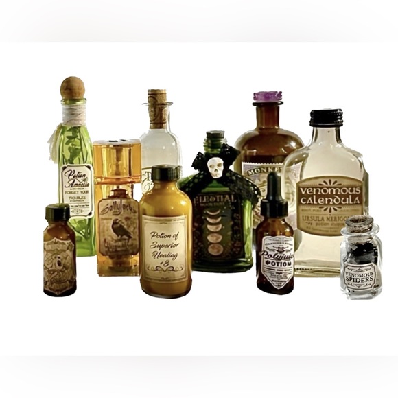 Other - Large Gothic Apothecary Oddity Witch Vials and Potions